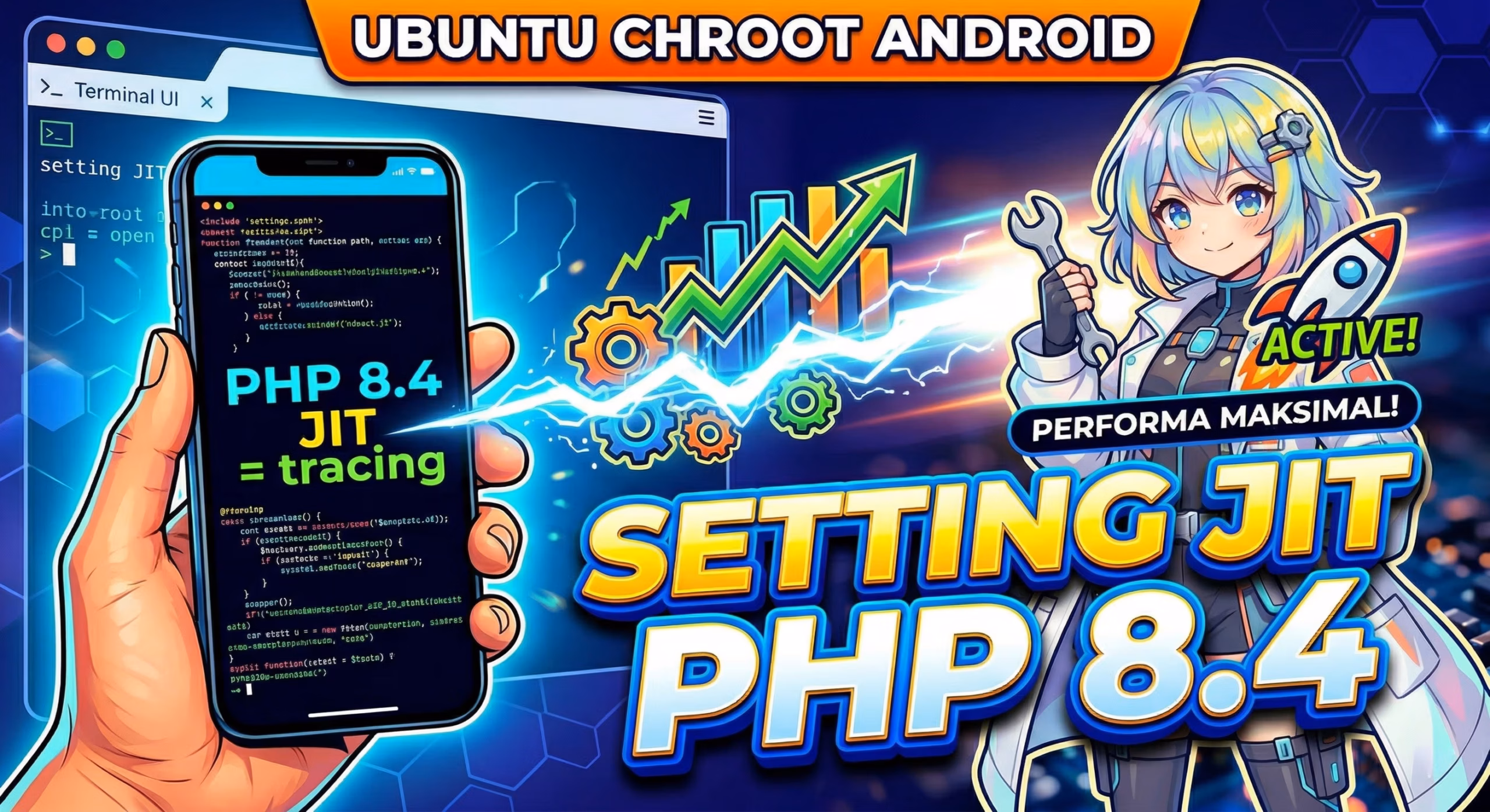 Cara Setting JIT PHP 8.4 di Ubuntu Chroot Android