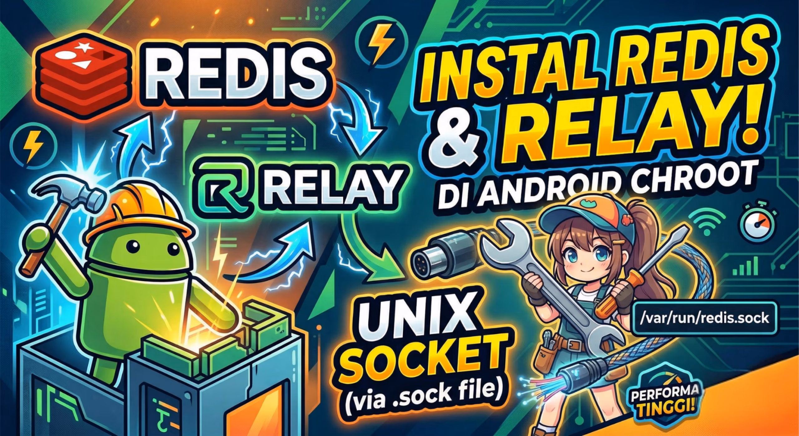 Install Redis & Relay di Android Chroot via Unix Socket
