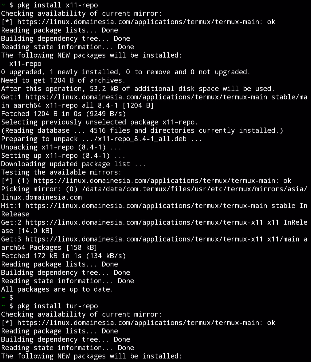 install repository tambahan