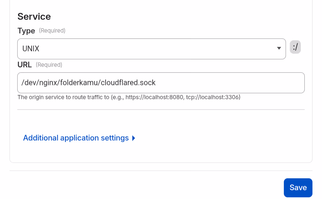 Cloudflare Setting Unix